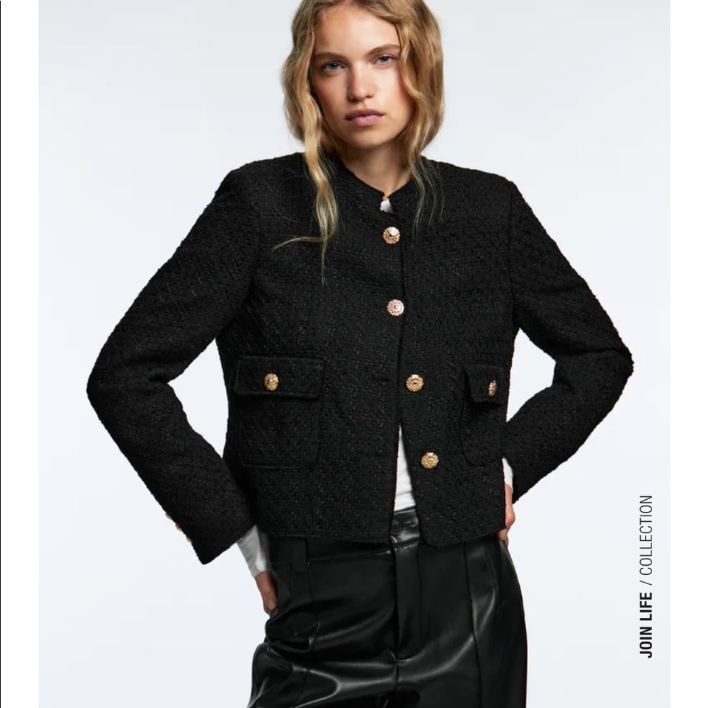 Zara Structured Large Blazer (military jacket) size S